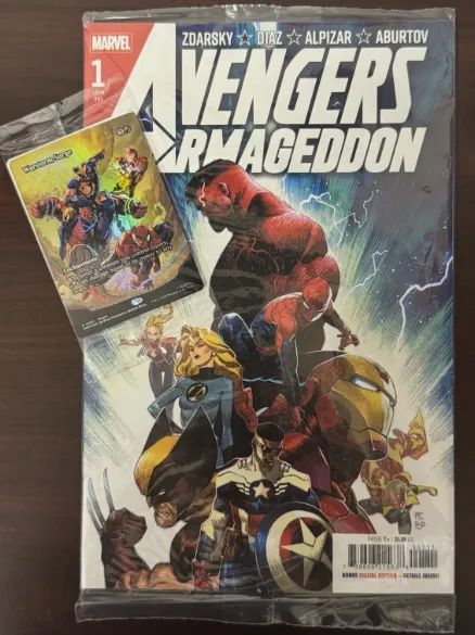 AVENGERS: ARMAGEDDON #1 * Cover A Sealed with Warstorm Surge FOIL MTG Card