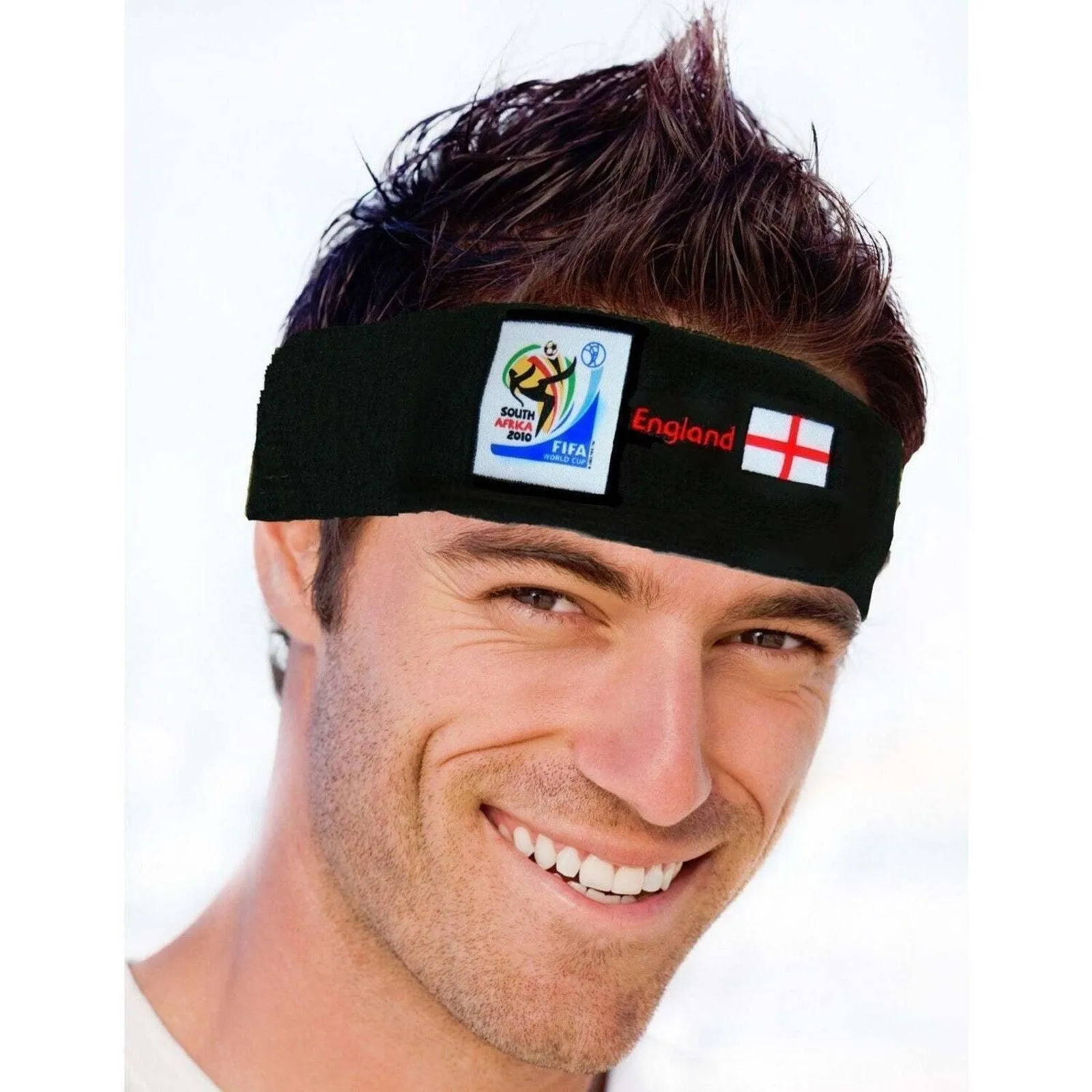 Official FIFA Soccer Headband 50-Count Case Pack – England – Vintage/Collectible (2010 Collection)