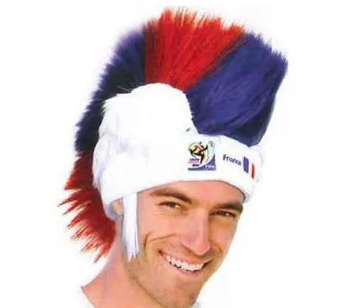 Official FIFA Soccer Mohawk Wig – France – Vintage/Collectible (2010 Collection)