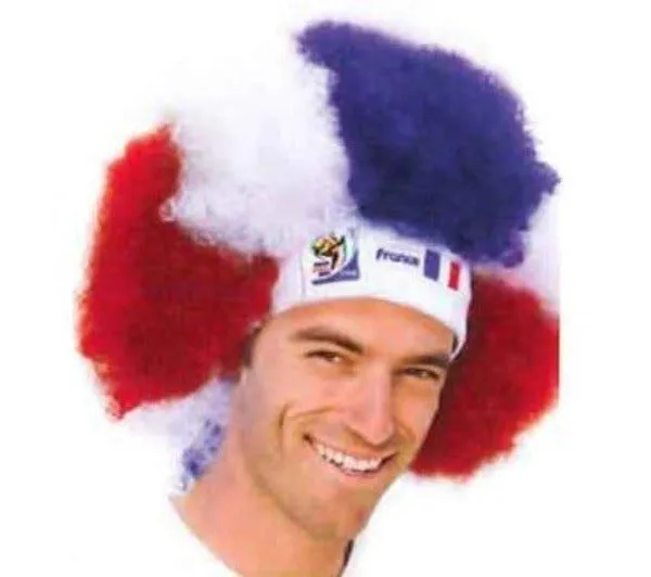 Official FIFA Soccer Afro Wig – France – Vintage/Collectible (2010 Collection)