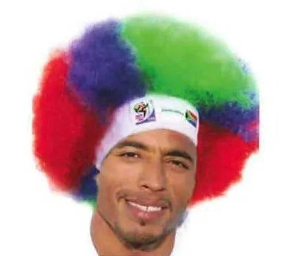 Official FIFA Soccer Afro Wig – South Africa – Vintage/Collectible (2010 Collection)