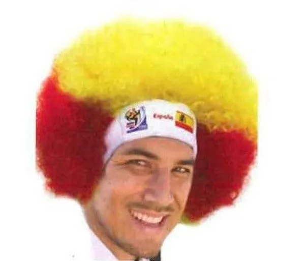 Official FIFA Soccer Afro Wig – Spain – Vintage/Collectible (2010 Collection)