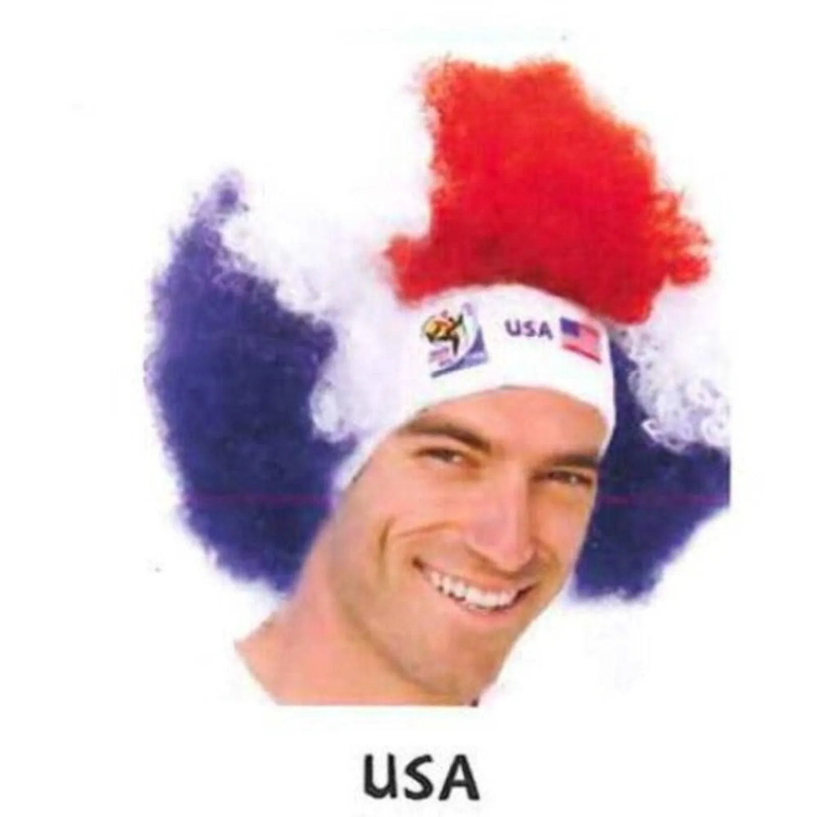 Official FIFA Soccer Afro Wig – USA – Vintage/Collectible (2010 Collection)