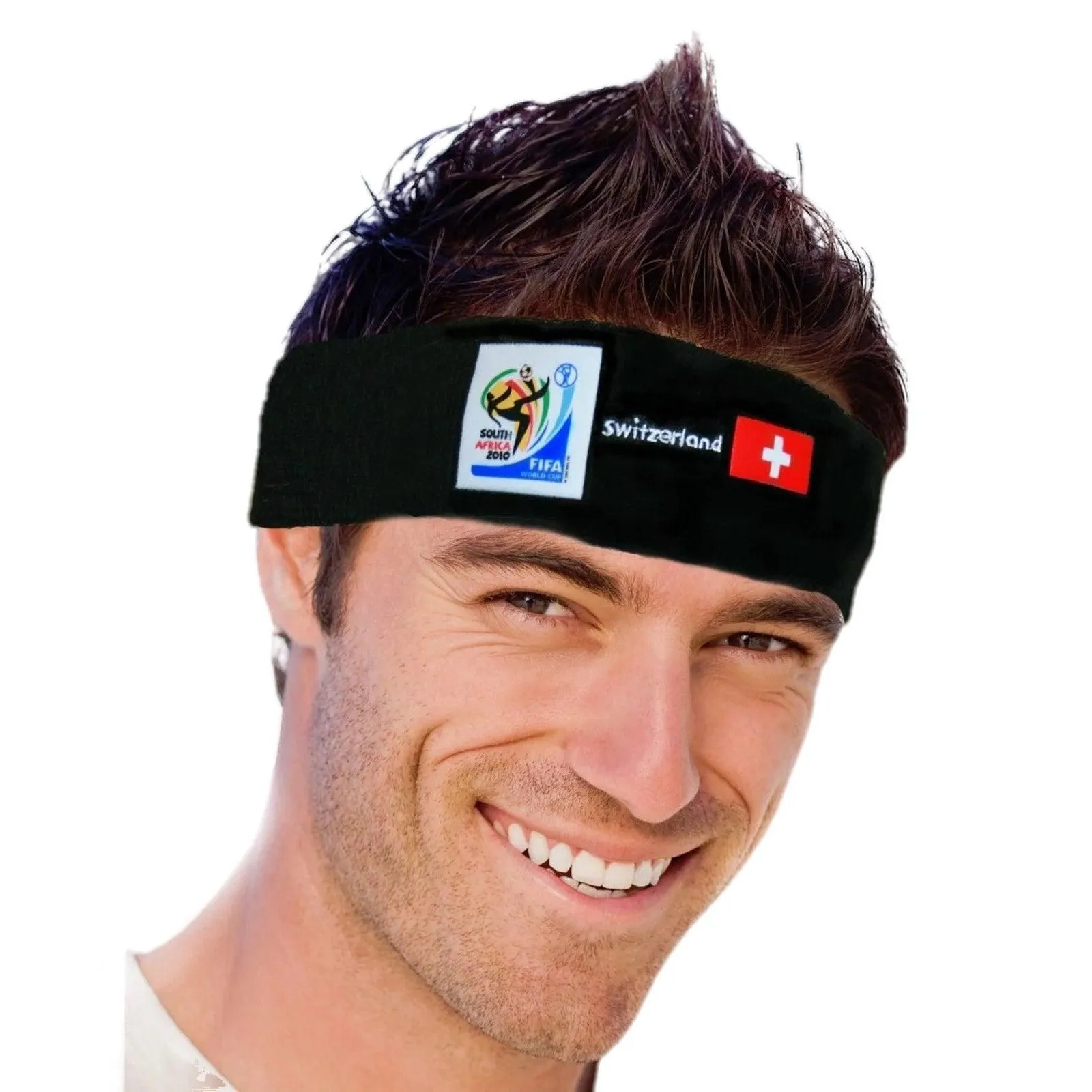 Official FIFA Soccer Headband 50-Count Case Pack – Switzerland – Vintage/Collectible (2010 Collection)