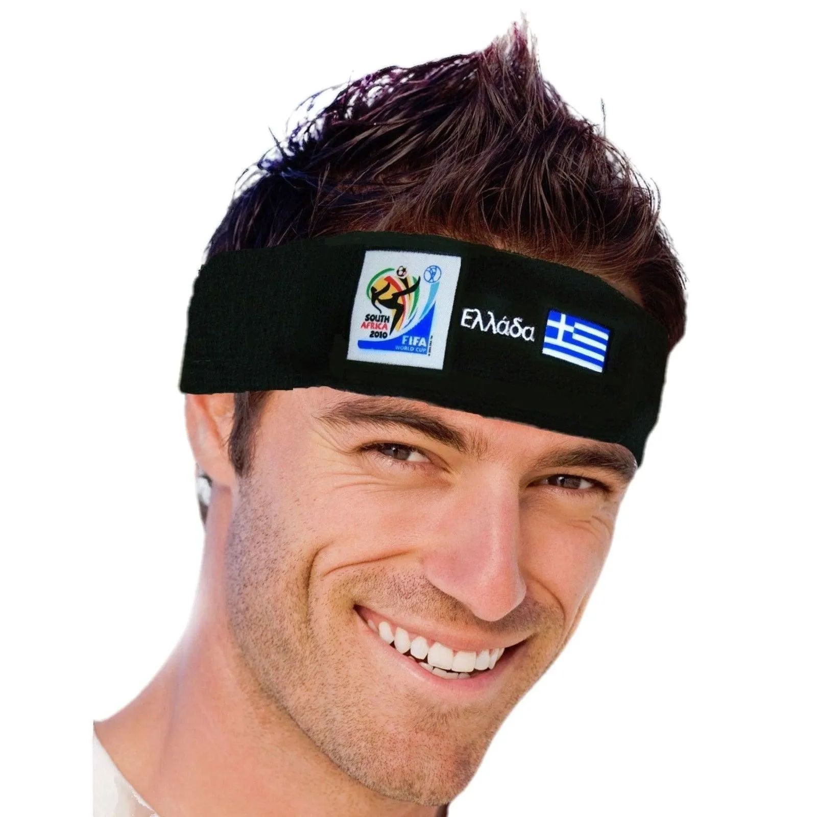 Official FIFA Soccer Headband 50-Count Case Pack – Greece – Vintage/Collectible (2010 Collection)