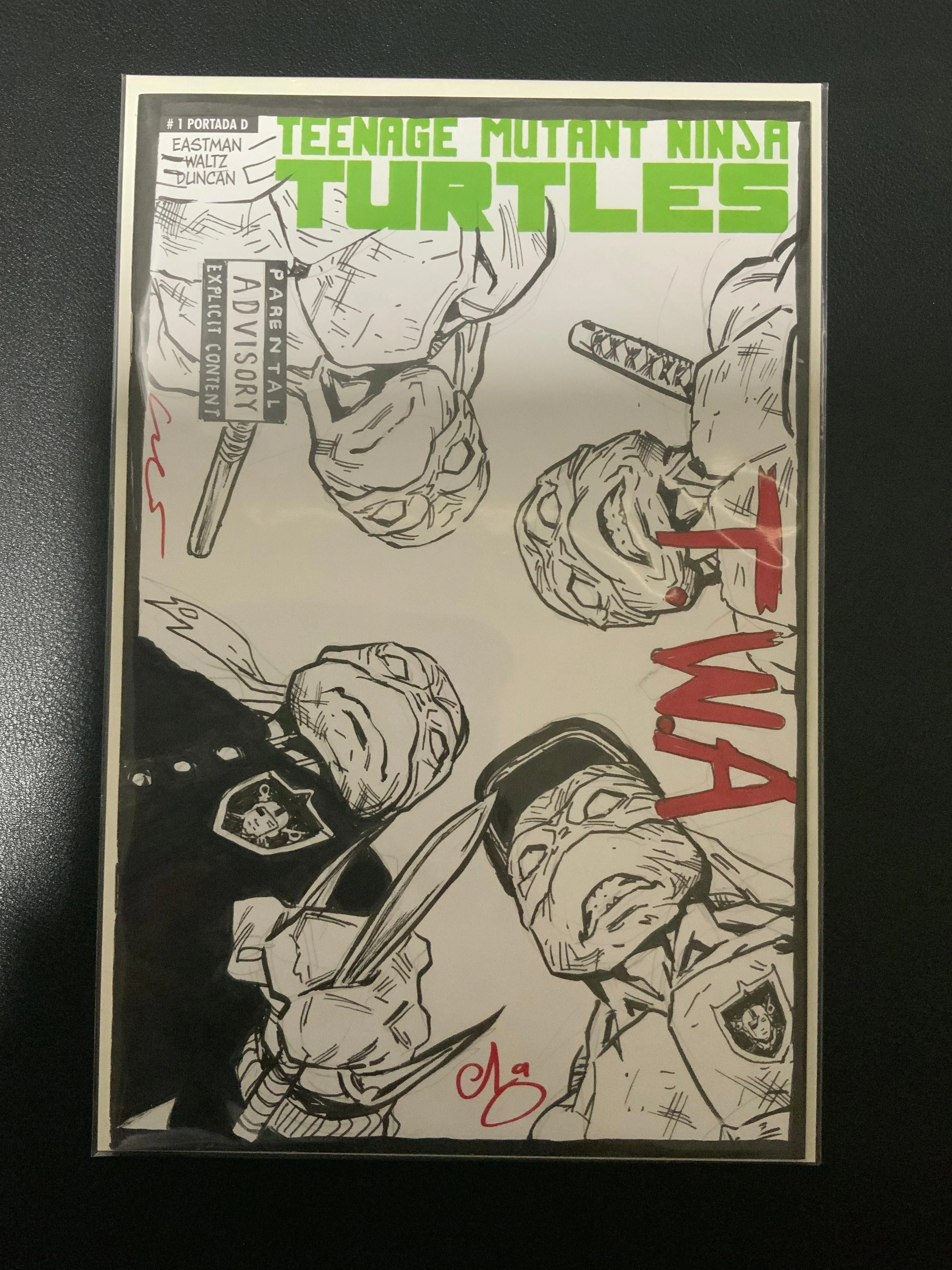 TMNT NWA Original Art Commission By Esau & Isaac Escorza