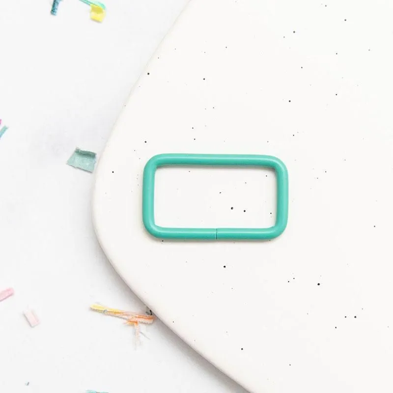 Rectangle Ring 1.5"- Turquoise: 2Pcs