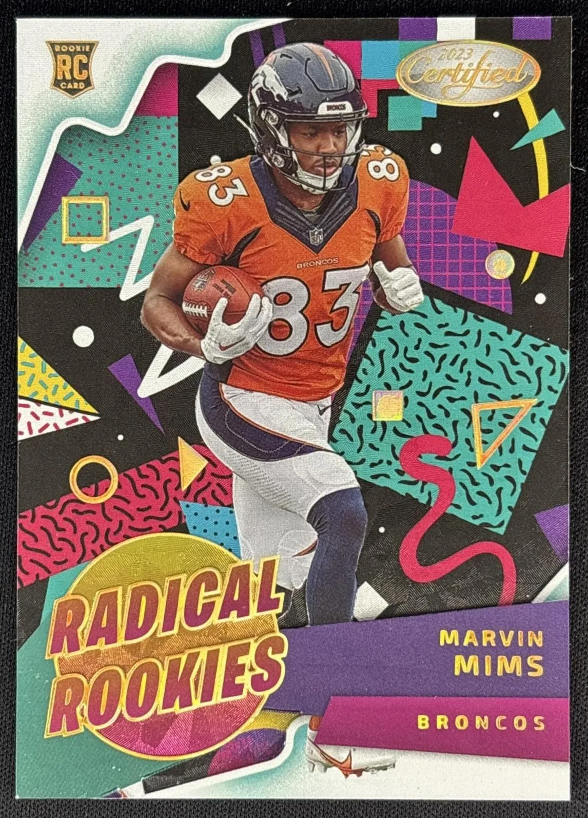 Marvin Mims 2023 Panini Certified Radical Rookies Broncos