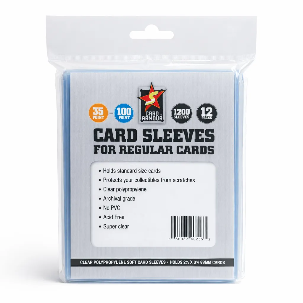 Select 35-100 Point Trading Card Sleeves - 12 Pack