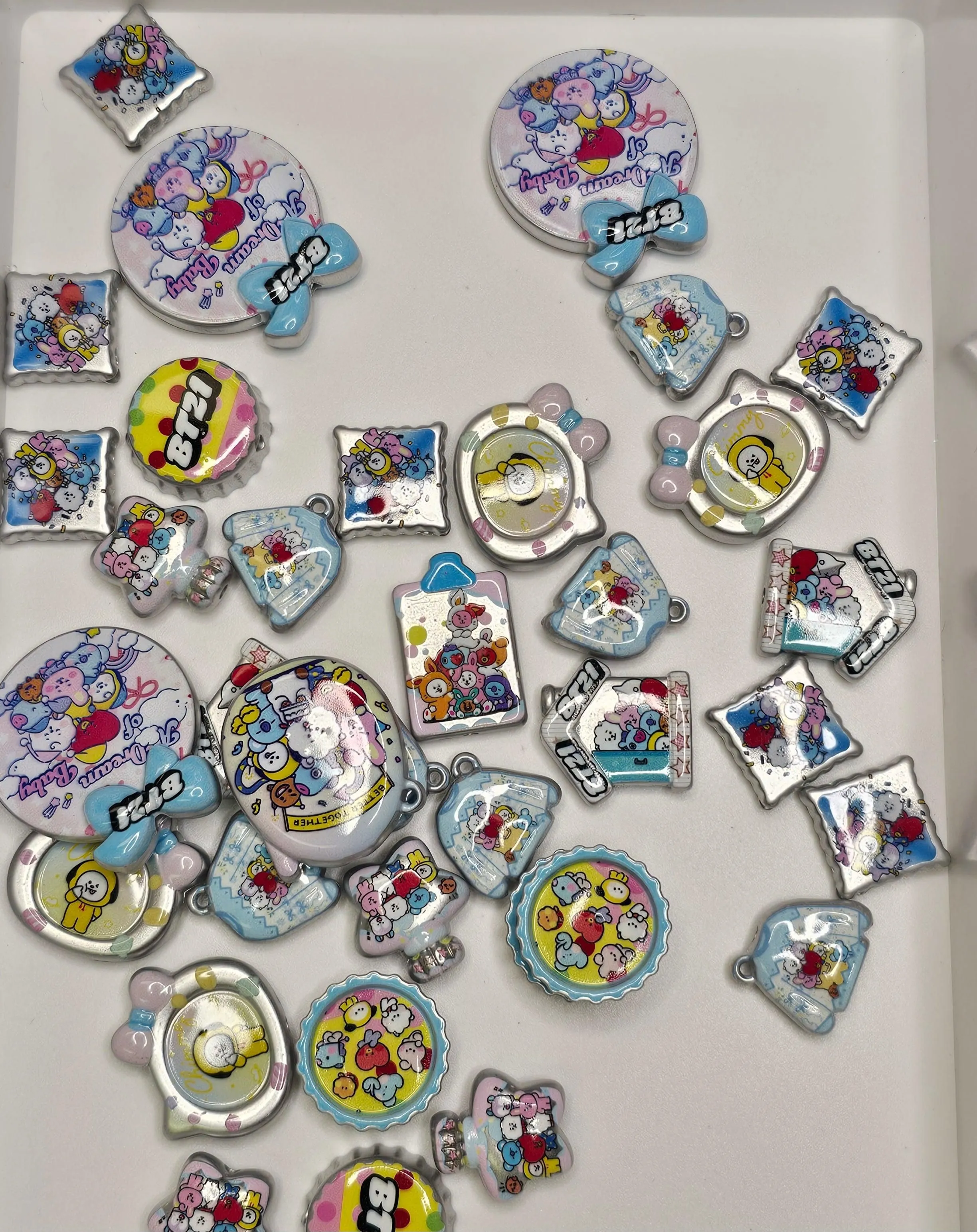 BT21 Character Blue Bead Mix