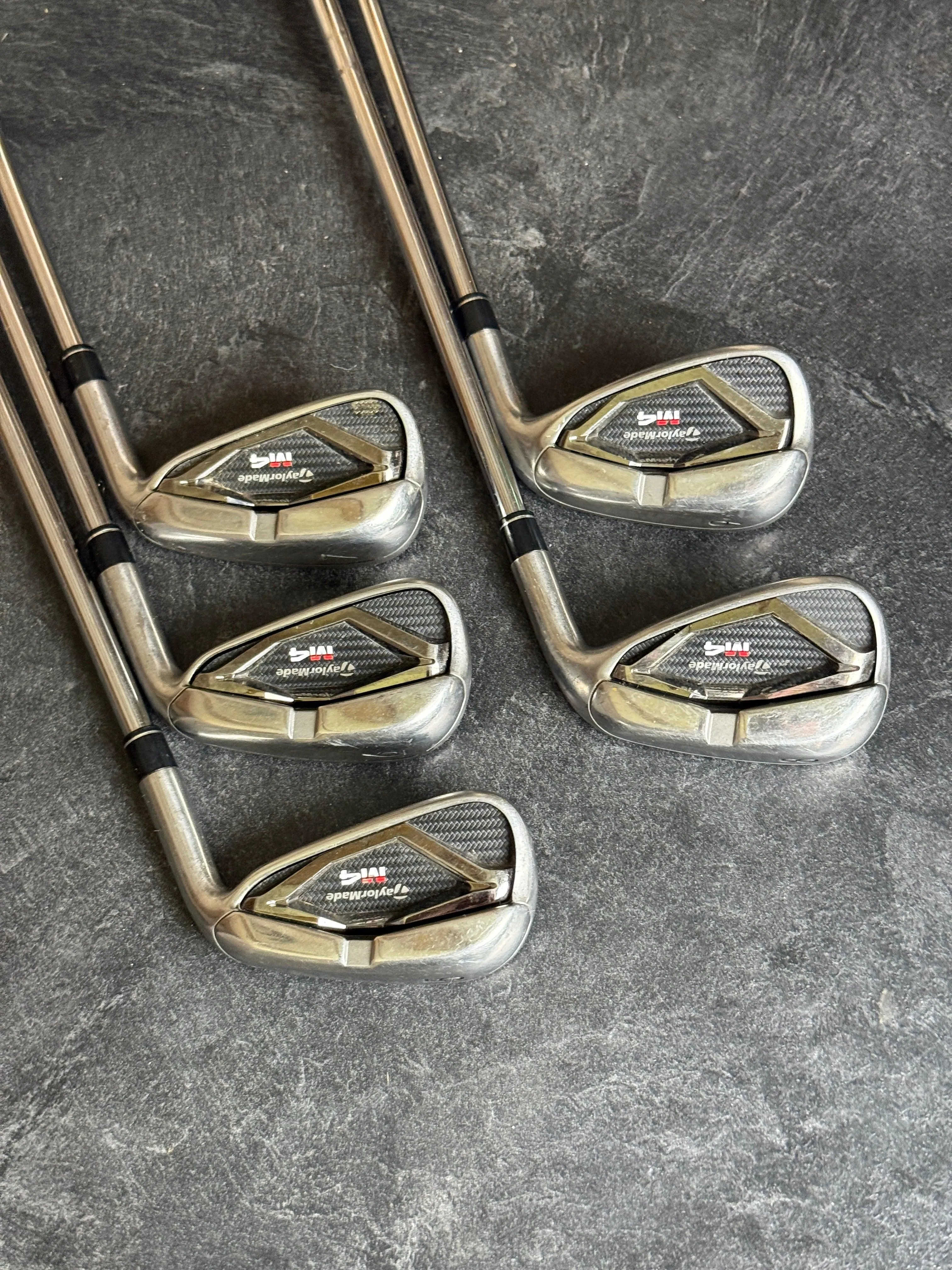 Taylormade M4 5-9 Iron Set w/KBS MAX 85g Stiff Flex Steel Shafts