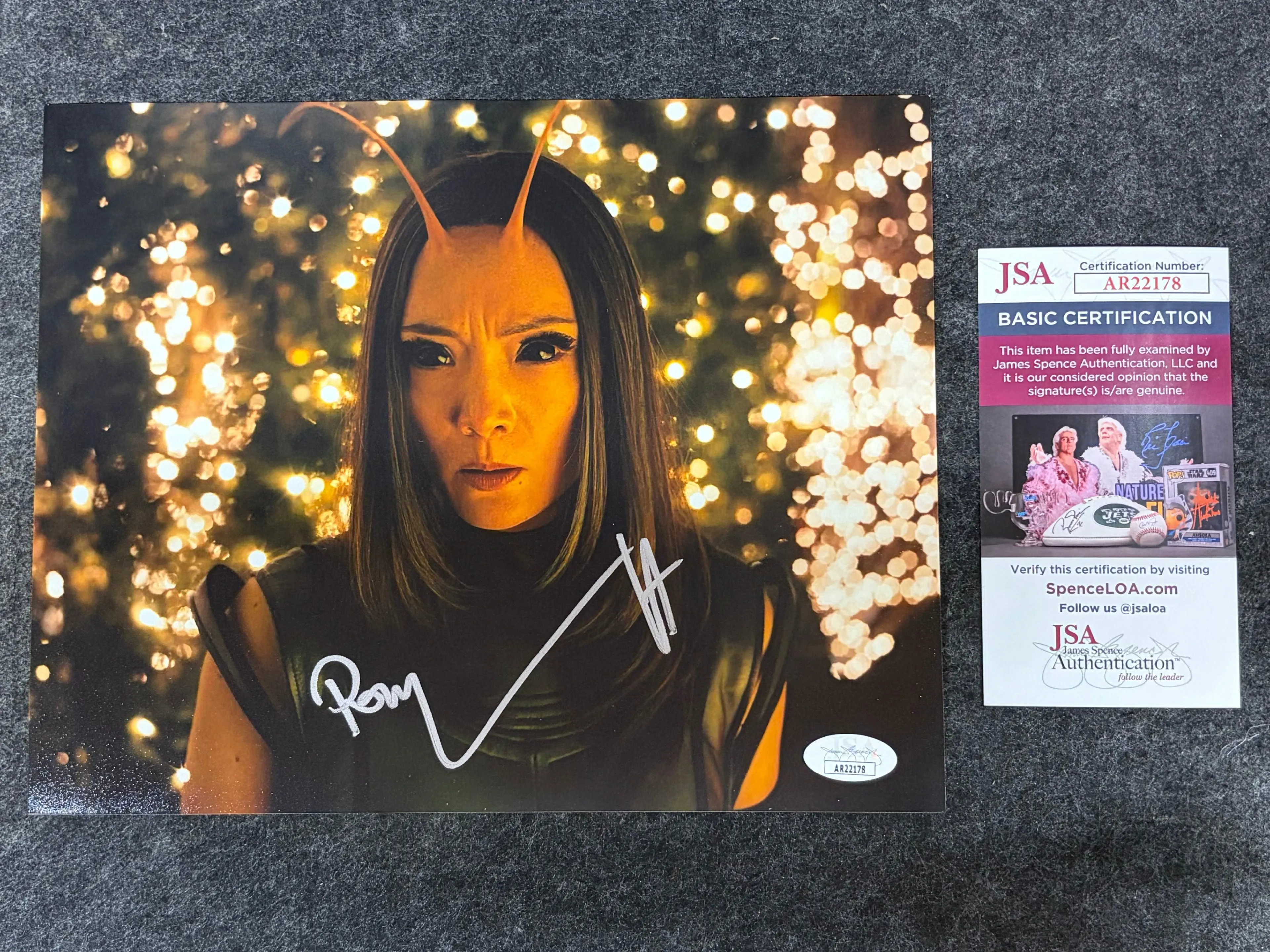 Pom Klementieff Signed 8x10 Photo Mantis Guardians of the Galaxy - JSA COA