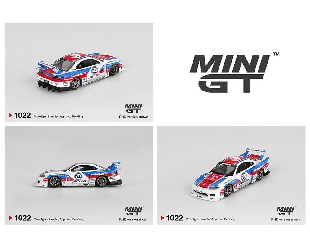 Mini GT Nissan LB-Super Silhouette S15 SILVIA GARASIDRIFT x LBWK 2025 #1022 Diecast Model Car