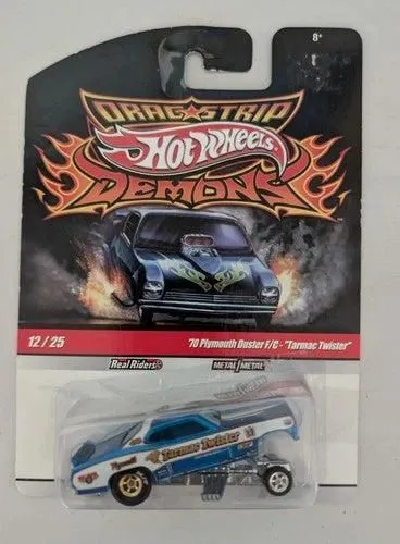 Hot Wheels Drag Strip Demons, #12 of 25 '70 Plymouth Duster F/C-"Tarmac Twister" Diecast Model Car