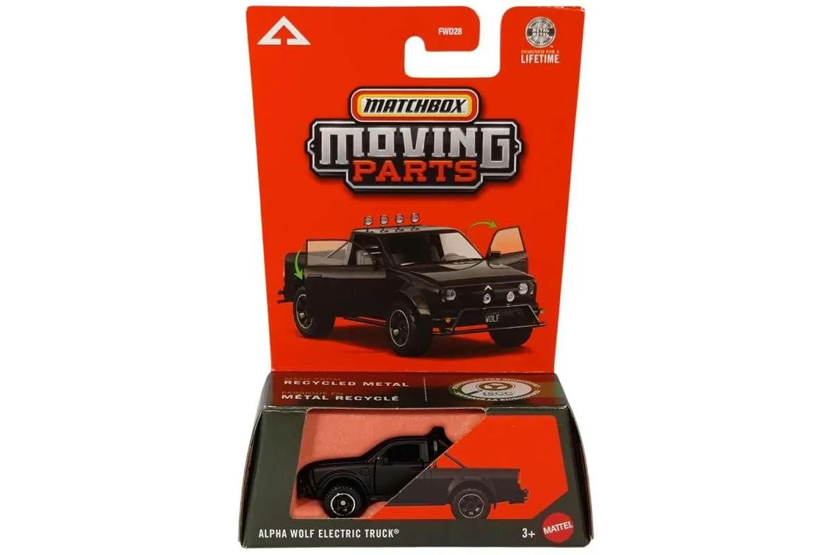 Matchbox FWD28-JHV59 Alpha Wolf Electric Truck matt schwarz - Moving Parts 2026 1:64