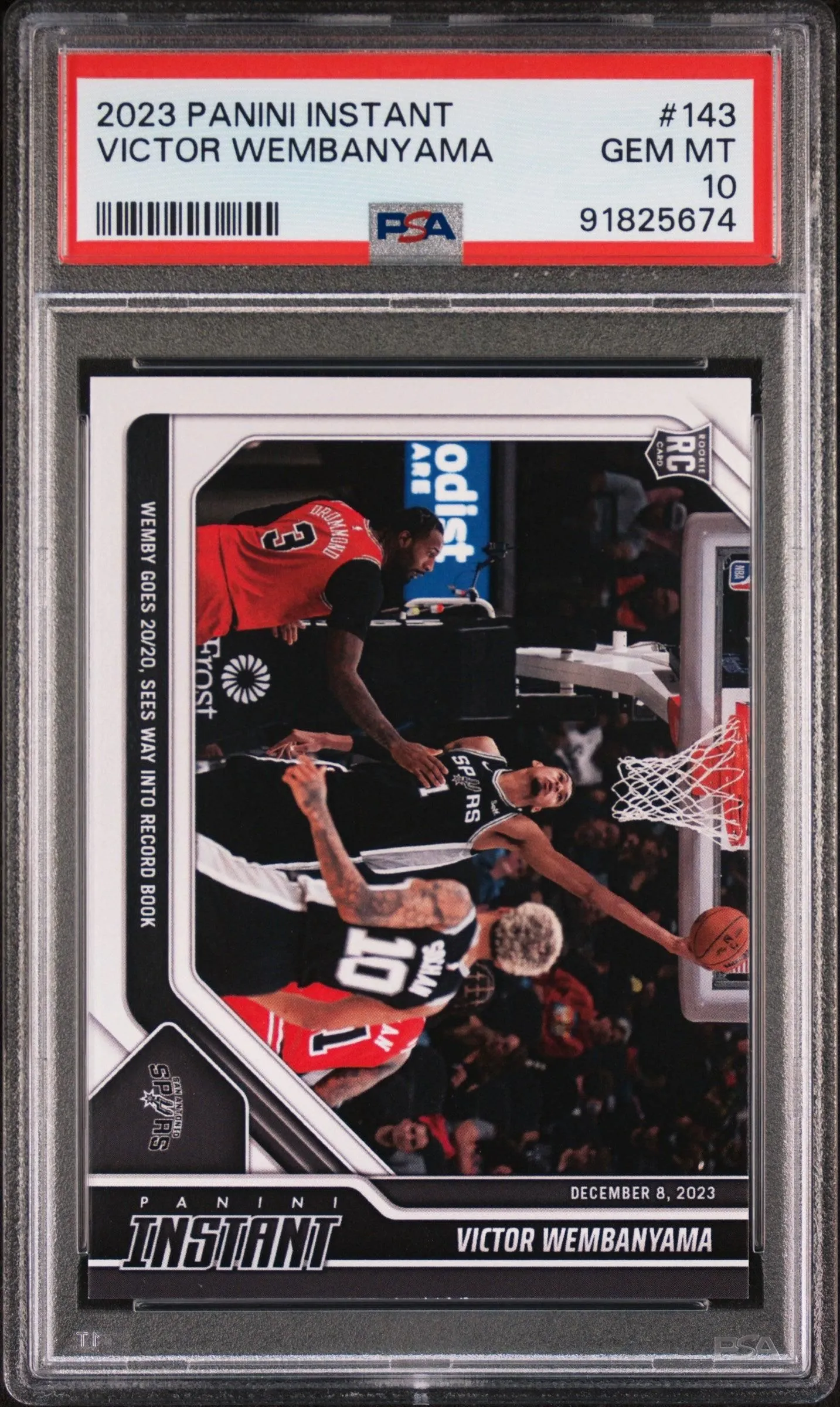 2023 Panini Instant #143 Victor Wembanyama PSA 10