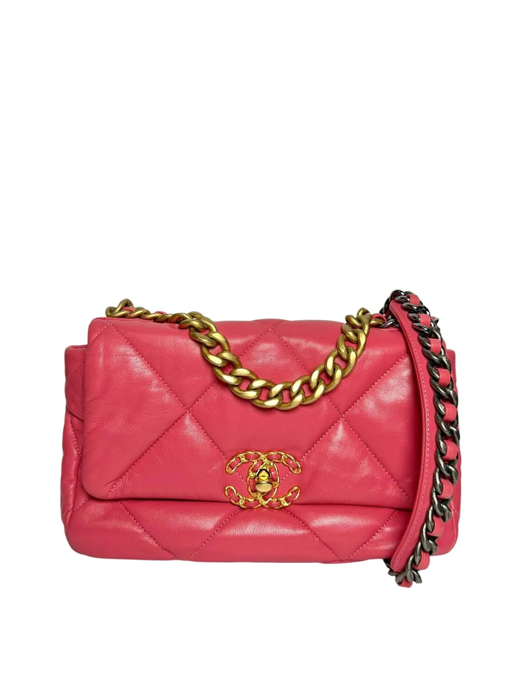 Chanel Quilted Pink 19 Flap Medium