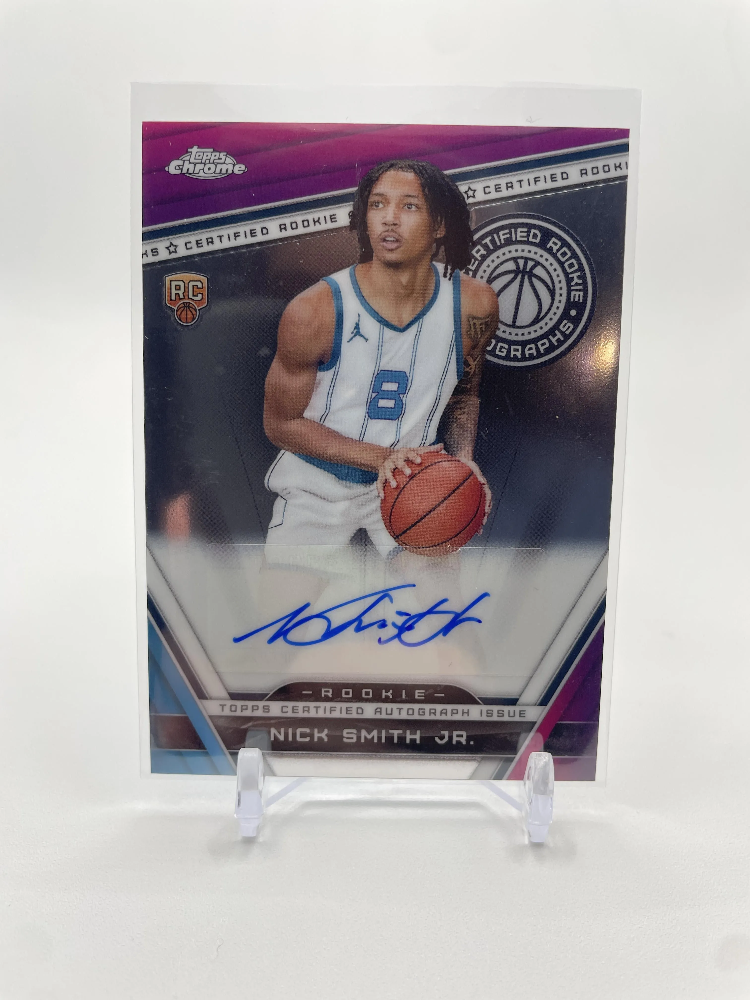 2023-24 Topps Chrome Nick Smith Jr. Rookie Certified Auto