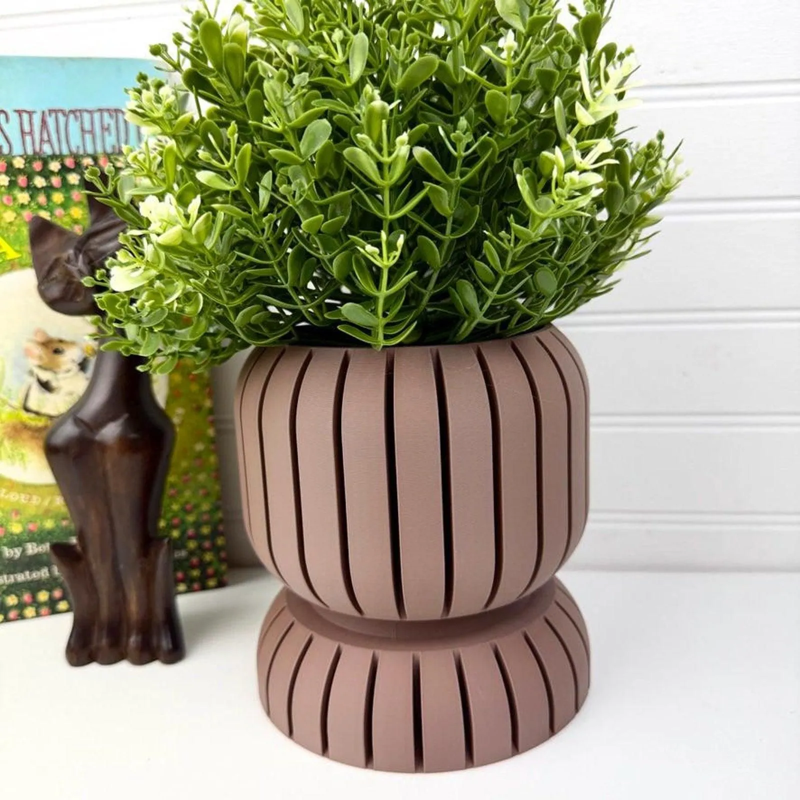 Planter Pot 007, Indoor Plant Pot, Tabletop Planter, Hourglass Inspired