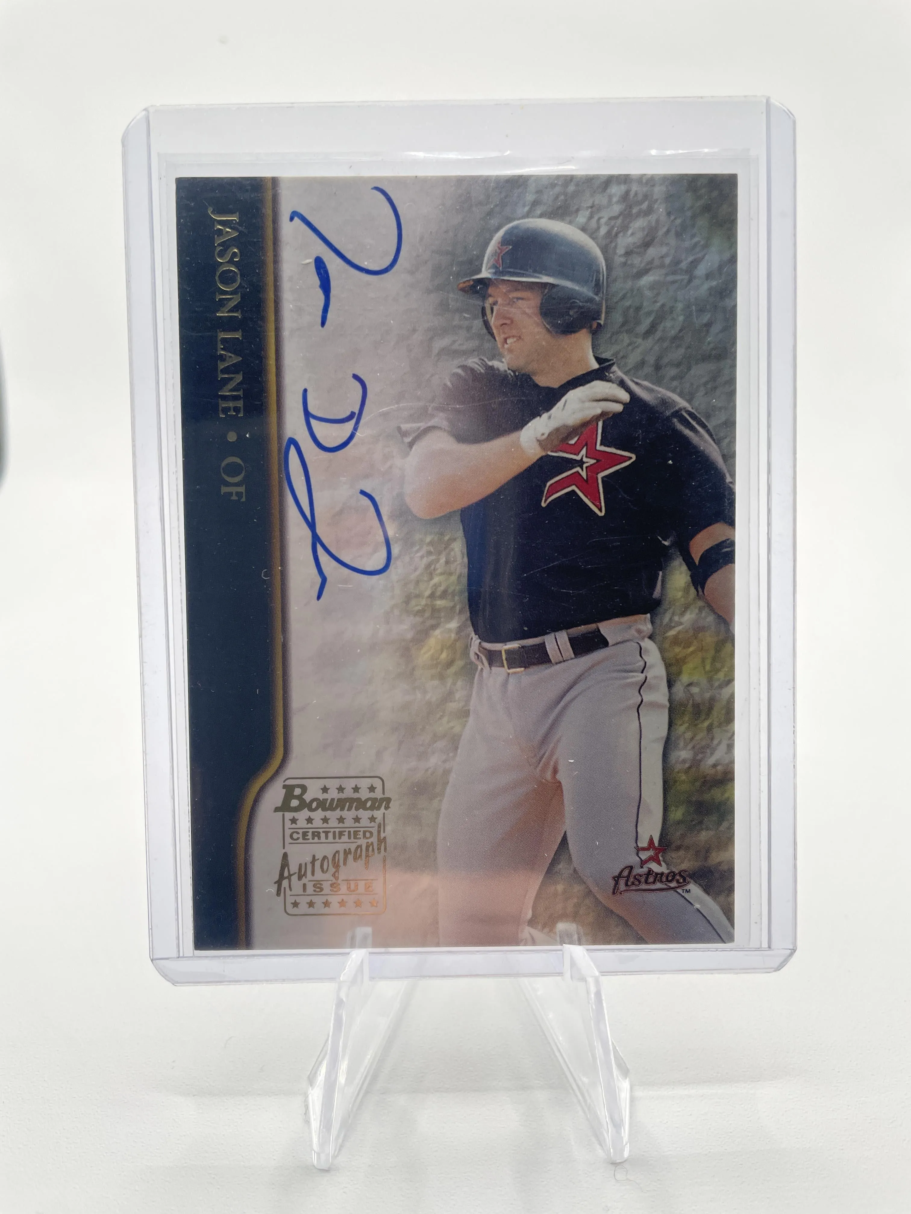 2002 Bowman Certified Autograph Issue Jason Lane Auto #BA-JL
