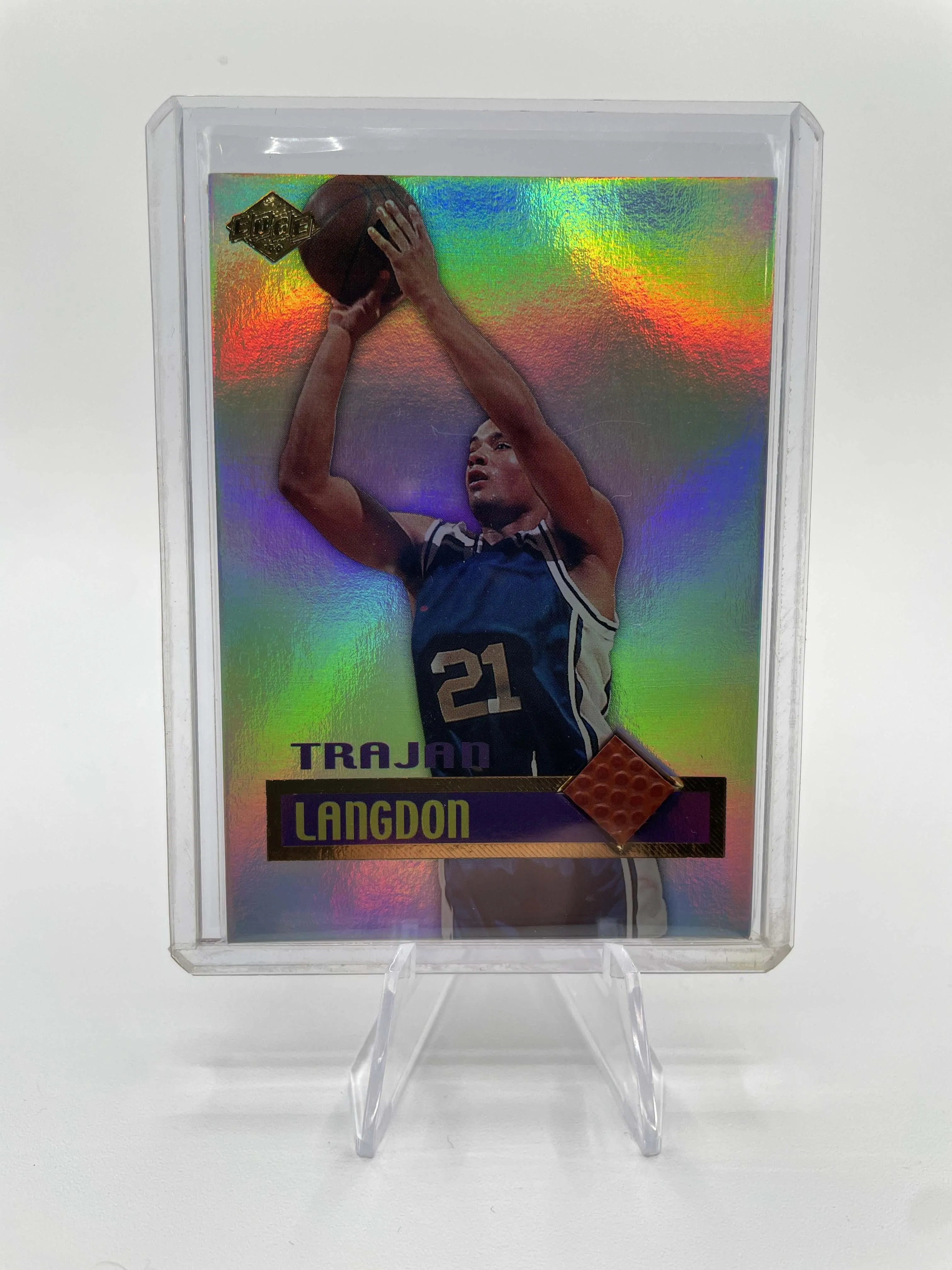 1999-00 Collector's Edge Rookie Rage Authentic Gameball #TL Trajan Langdon RC