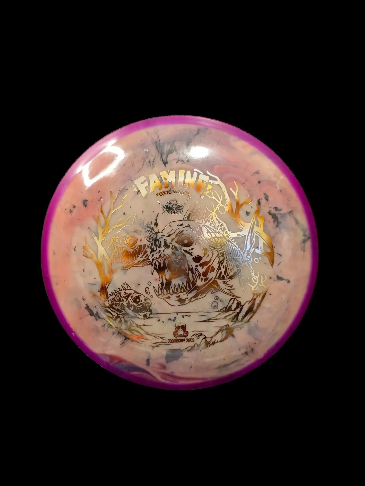 Hand Dyed Famine in Toxic Waste Plastic