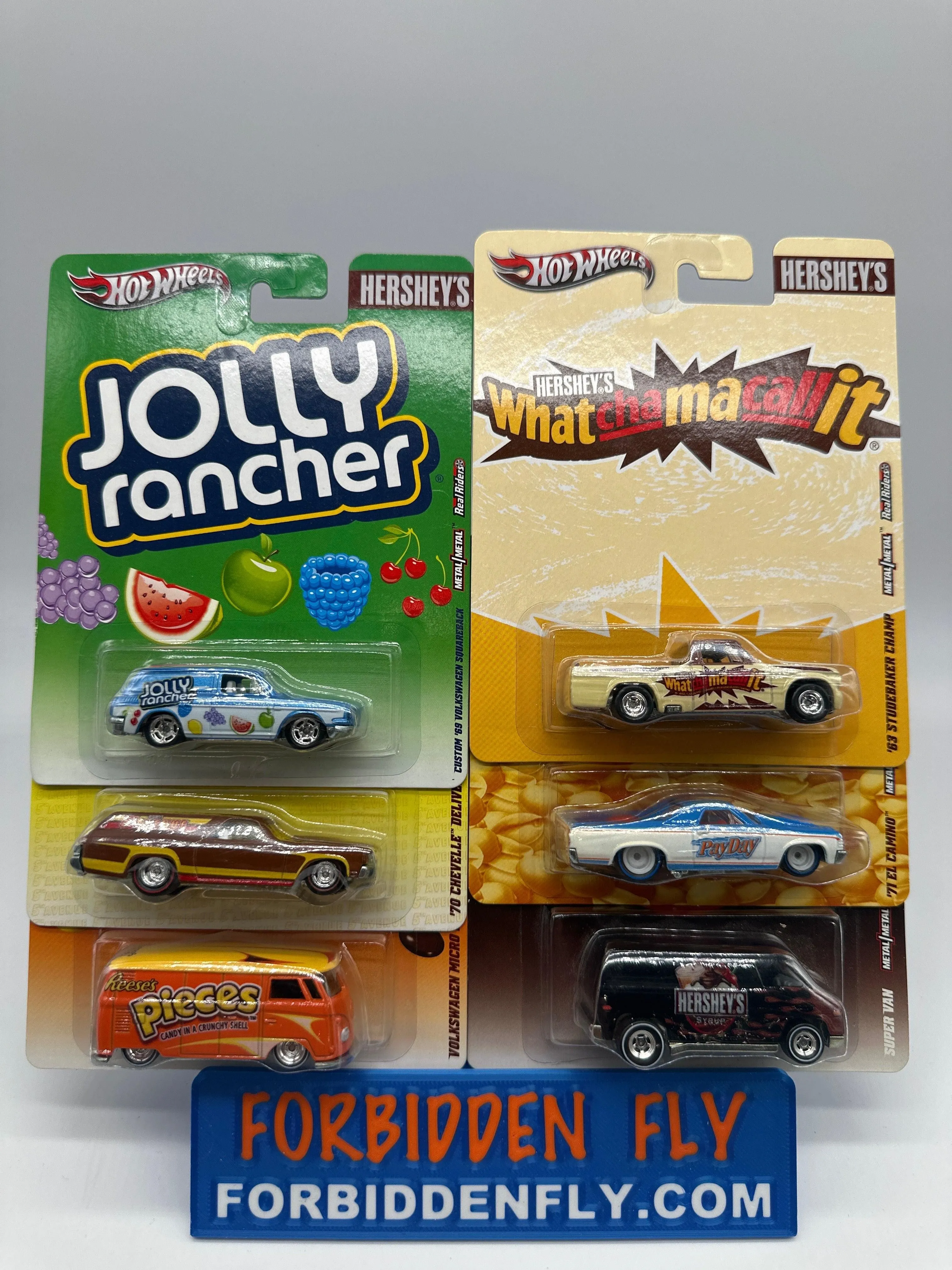 Hot Wheels Premium - Nostalgic Brands (Pop Culture) 2012 Hershey’s Series - Complete Set of 6