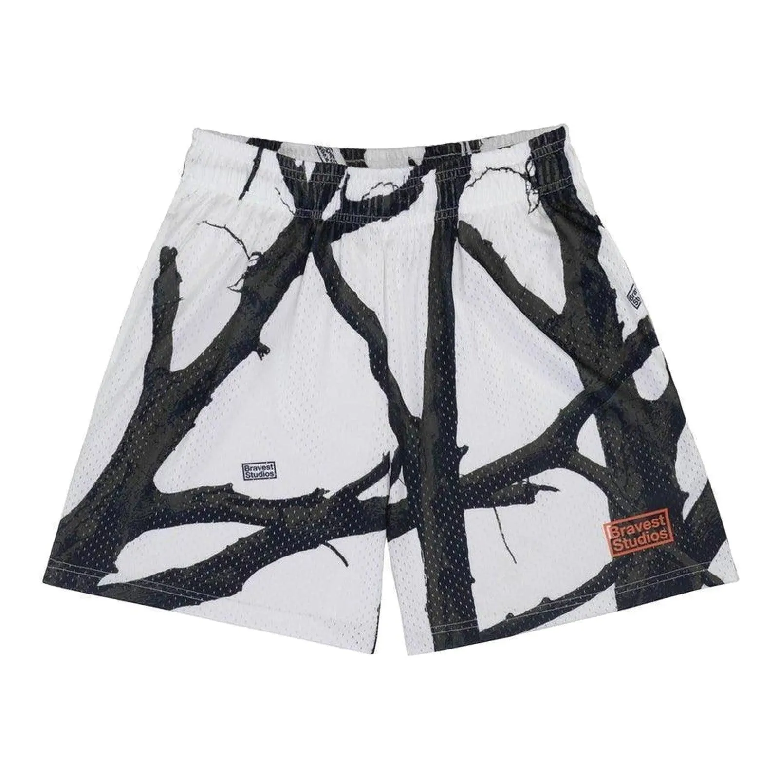 Bravest Studios Tree Camo Shorts White