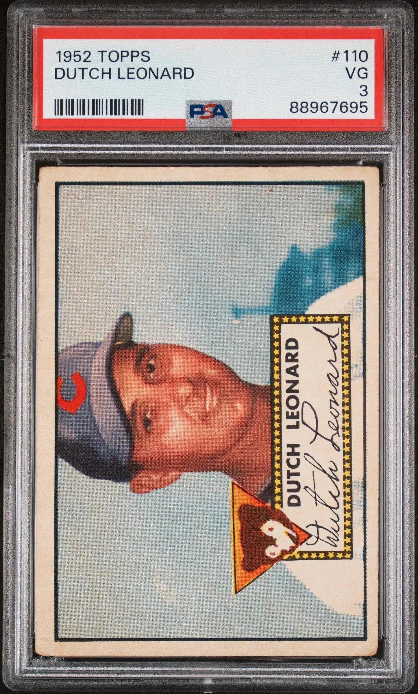 1952 Topps #110 Dutch Leonard PSA 3 SN 88967695