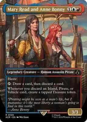 Magic: The Gathering - Universes Beyond: Assassin's Creed - Mary Read and Anne Bonny (Borderless) - Normal