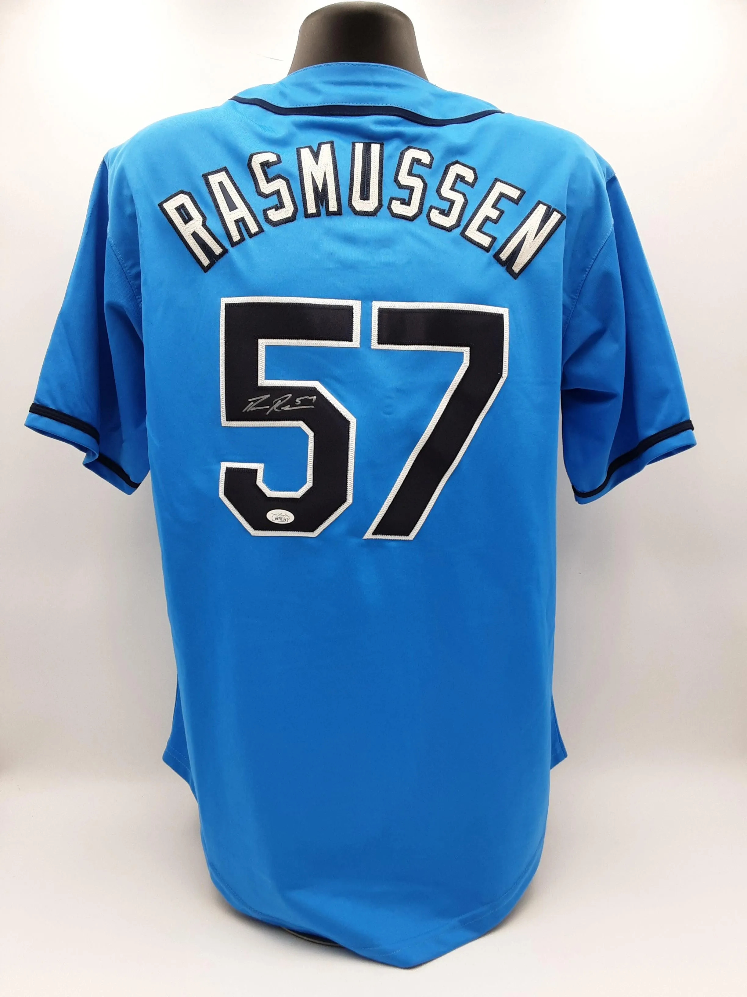 Drew Rasmussen Signed Pro Style Jersey Autographed JSA R2