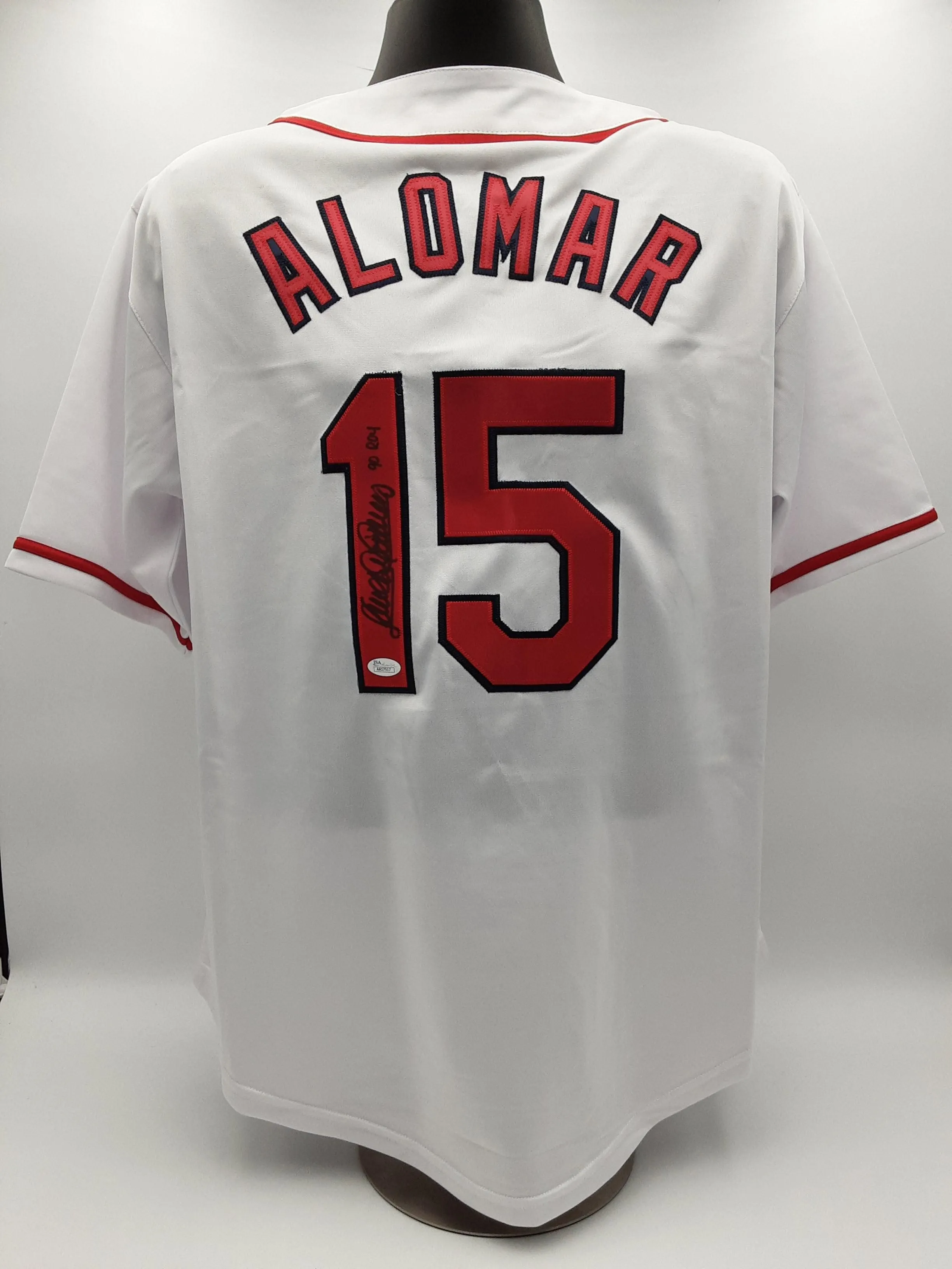 Sandy Alomar Jr Authentic Signed Pro Style Jersey Autographed JSA R2