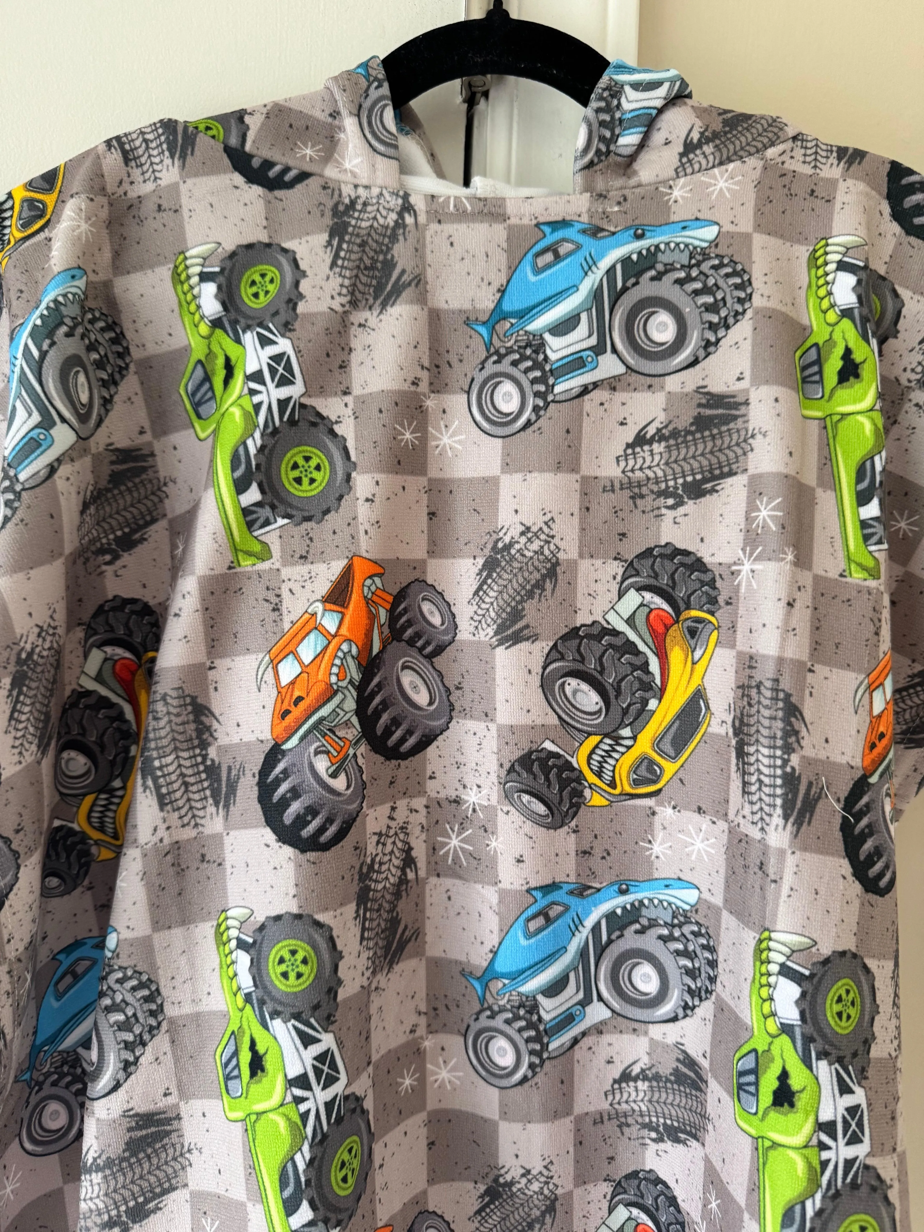 Monster Trucks Hooded Beach Towel