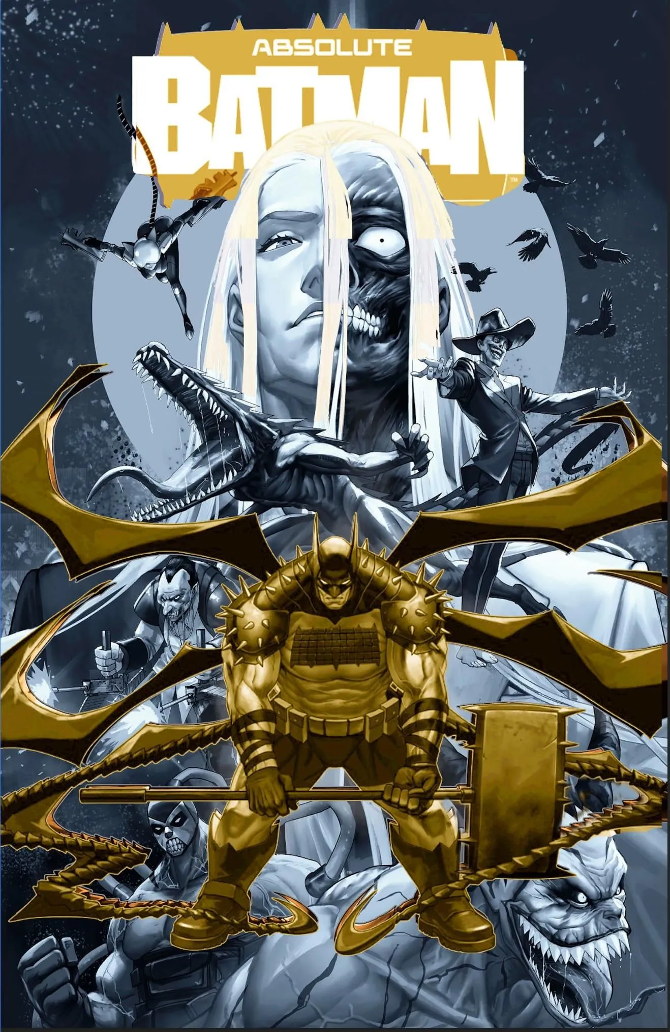 ABSOLUTE BATMAN #21 - SANTA FUNG 2ND SPECIAL GOLD SPOT FOIL VARIANT KNIGHT OF COMICS EXCLUSIVE LTD 1000
