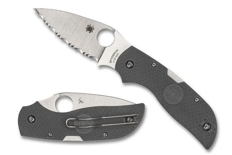 Spyderco Chaparral 2.80" Satin CTS-XHP SpyderEdge Gray FRN Handles - C152SGY