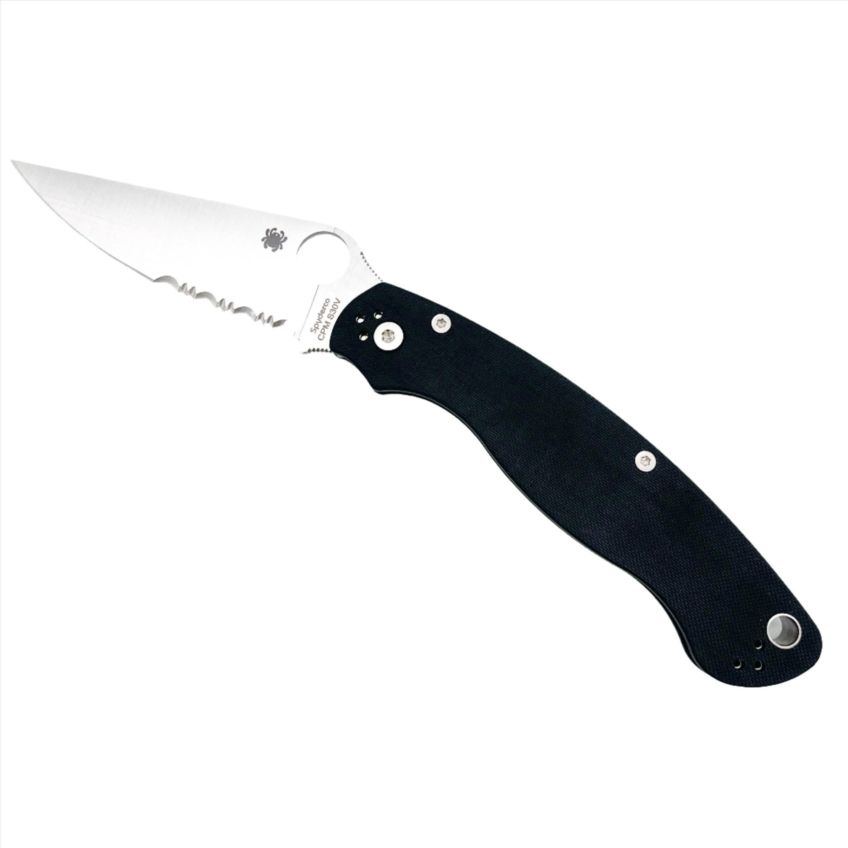 Spyderco Military 2 4.0" Satin CPM-S30V Combination Edge Black G10 Handles - C36GPS2