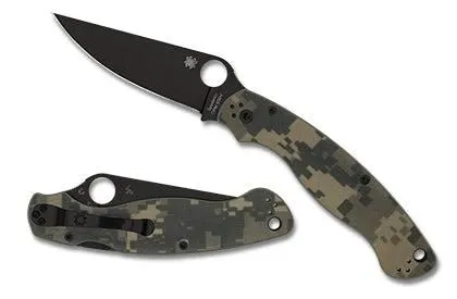 Spyderco Military 2 Compression Lock 4.0" DLC CPM-S30V Camo G-10 Handles C36GPCMOBK2