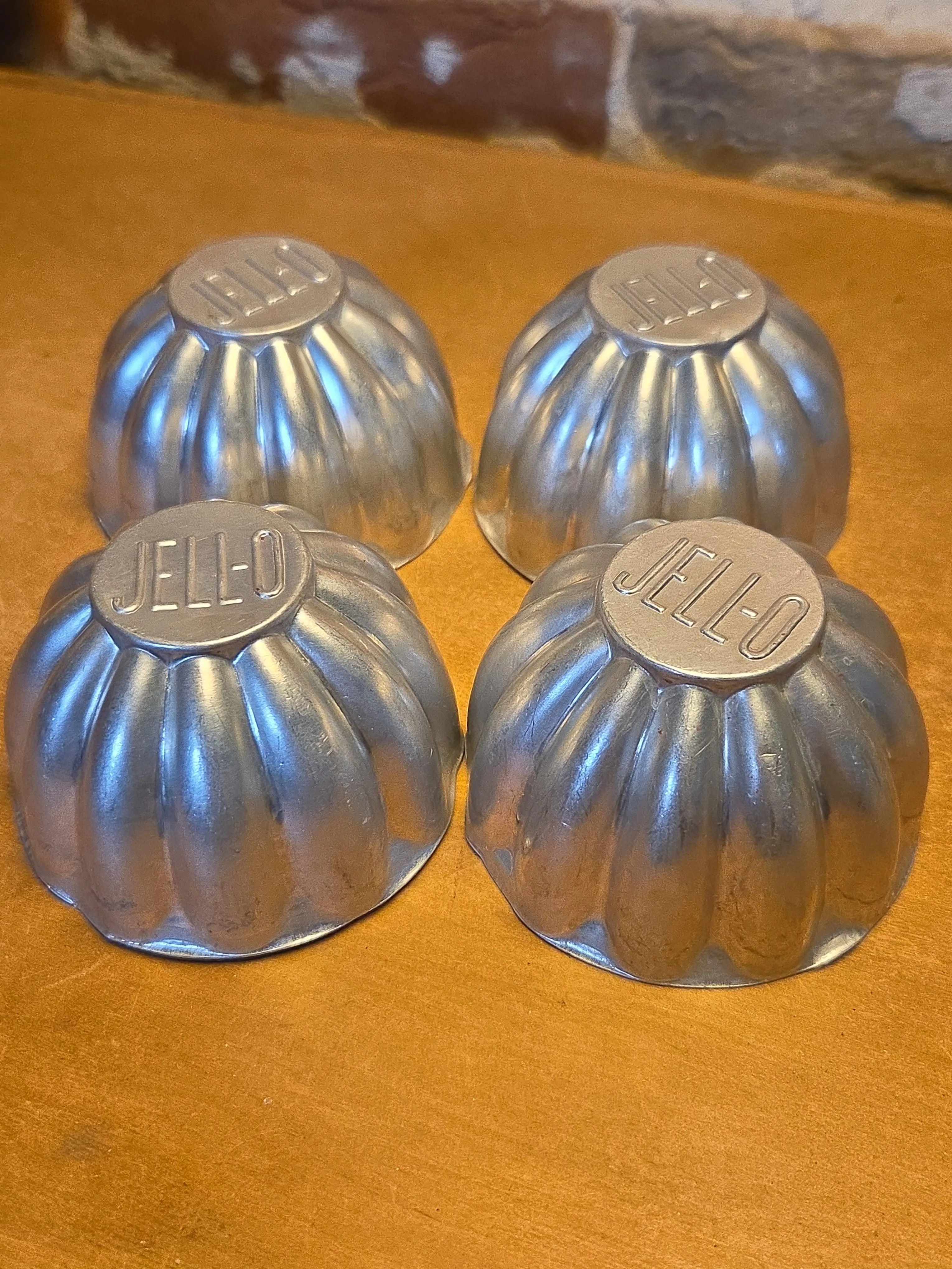 Vintage Jello Brand Aluminum Tins Molds Cake Tart Set of al66