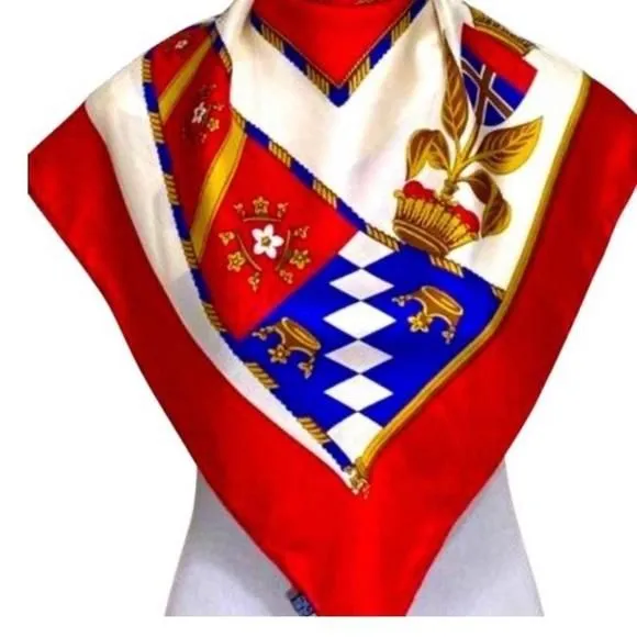 Product image for Vintage Burberry 100% Silk Scarf 33x34