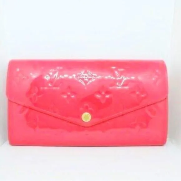 Product image for Louis Vuitton Portefeuille Sara M90313 Hot pink Monogram Vernis Ts2136