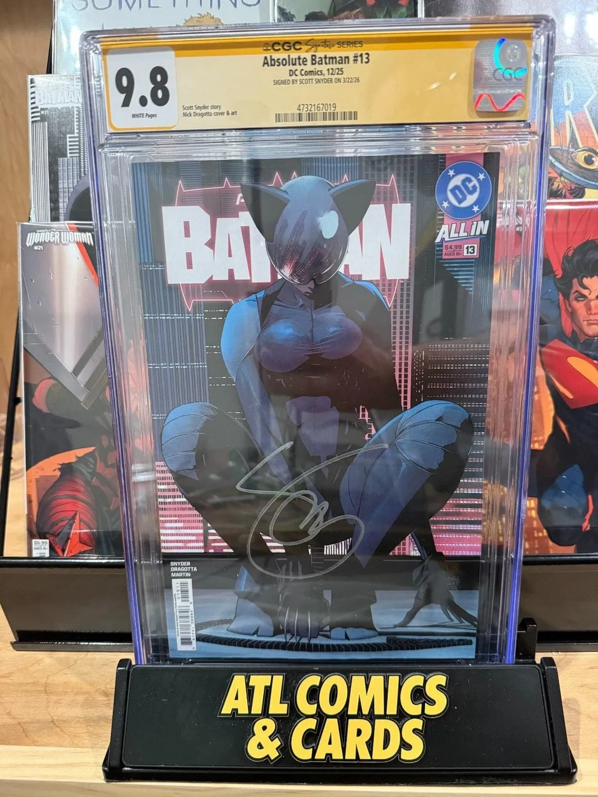 Slab | Absolute Batman #13 | Signed by Scott Snyder (SS) | CGC 9.8 | 1st Print