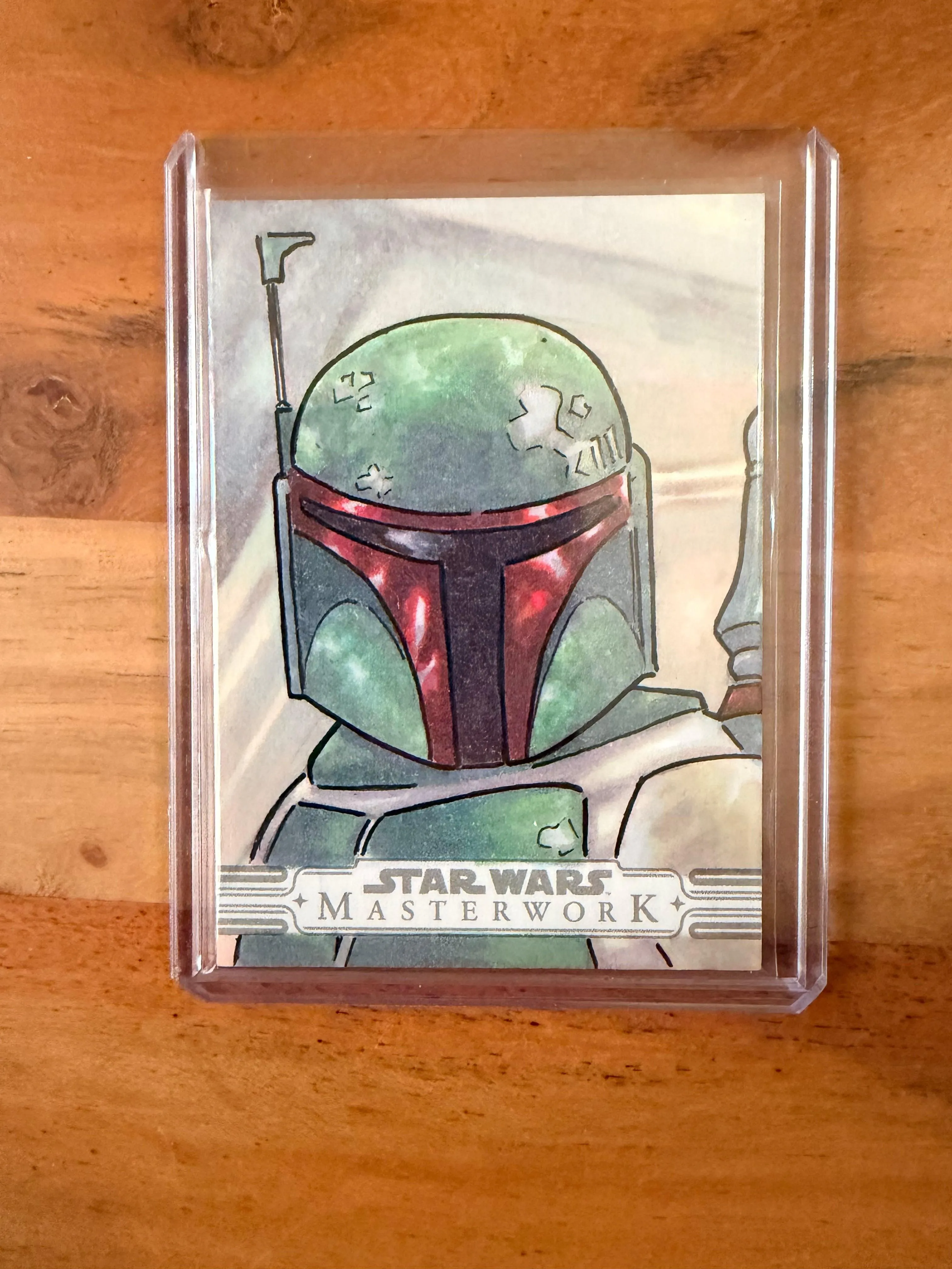 TEST - DO NOT BUY:  Star Wars Masterwork Boba Fett Original Sketch Card | Artist-Signed 1/1 Artwork by Paul Hill
