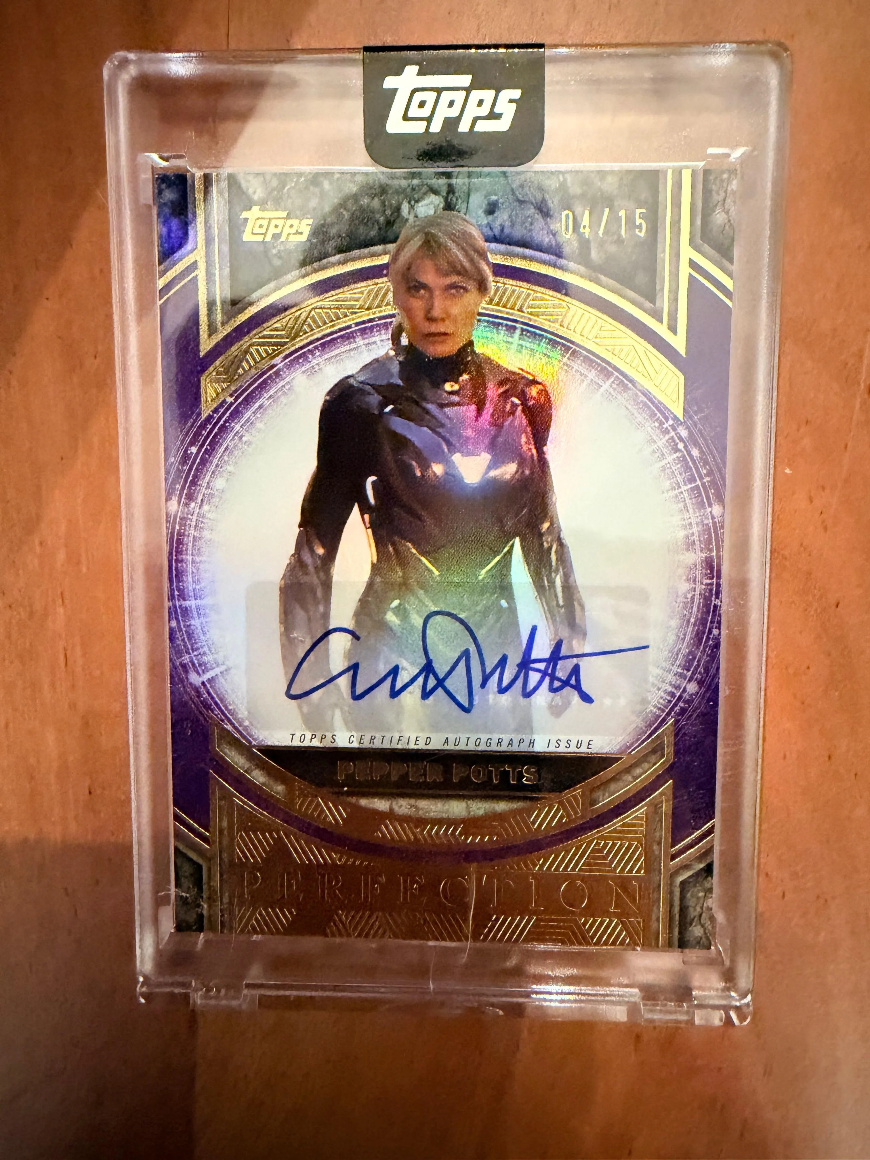 TEST - DO NOT BUY:  2025 Topps Marvel The Collector Gwyneth Paltrow Auto /15 Pepper Potts Autograph #04/15