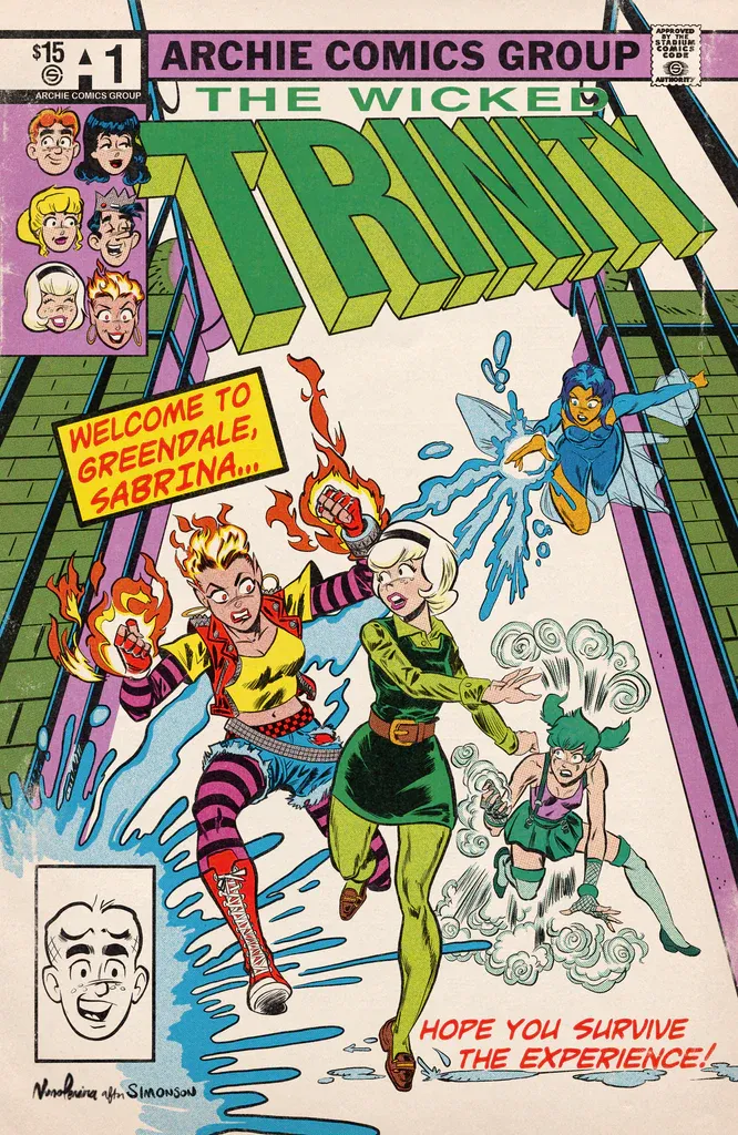 ARCHIE THE WICKED TRINITY #1 EXCLUSIVE X-MEN HOMAGE - NUNO PEREIRA - LTD 50