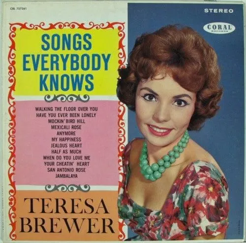 Teresa Brewer - Songs Everybody Knows (LP, Album, RP)