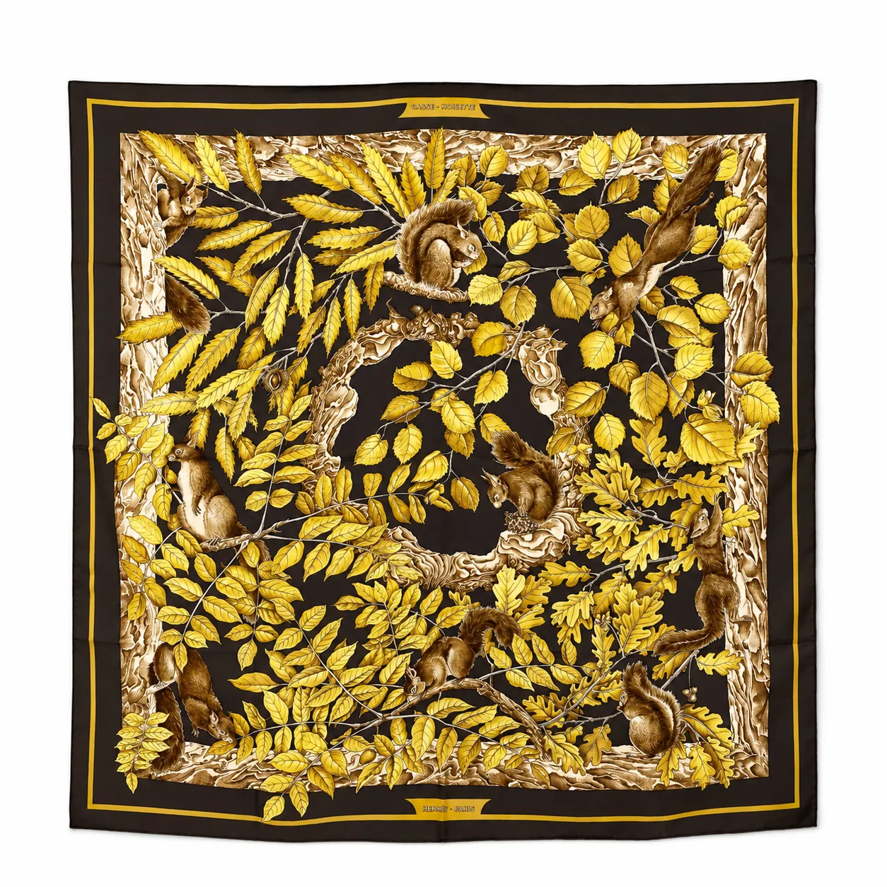 Hermès “Casse-Noisette” Silk Scarf