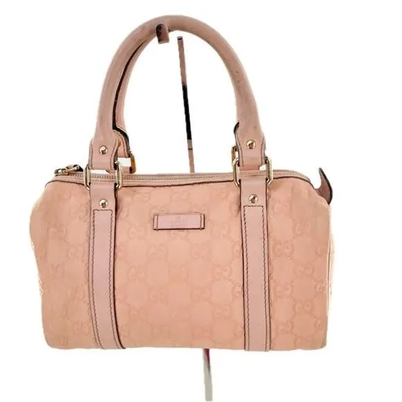 Product image for 011. GUCCI GG Powder/Baby Pink Small Joy Boston Bag Guccissima Leather