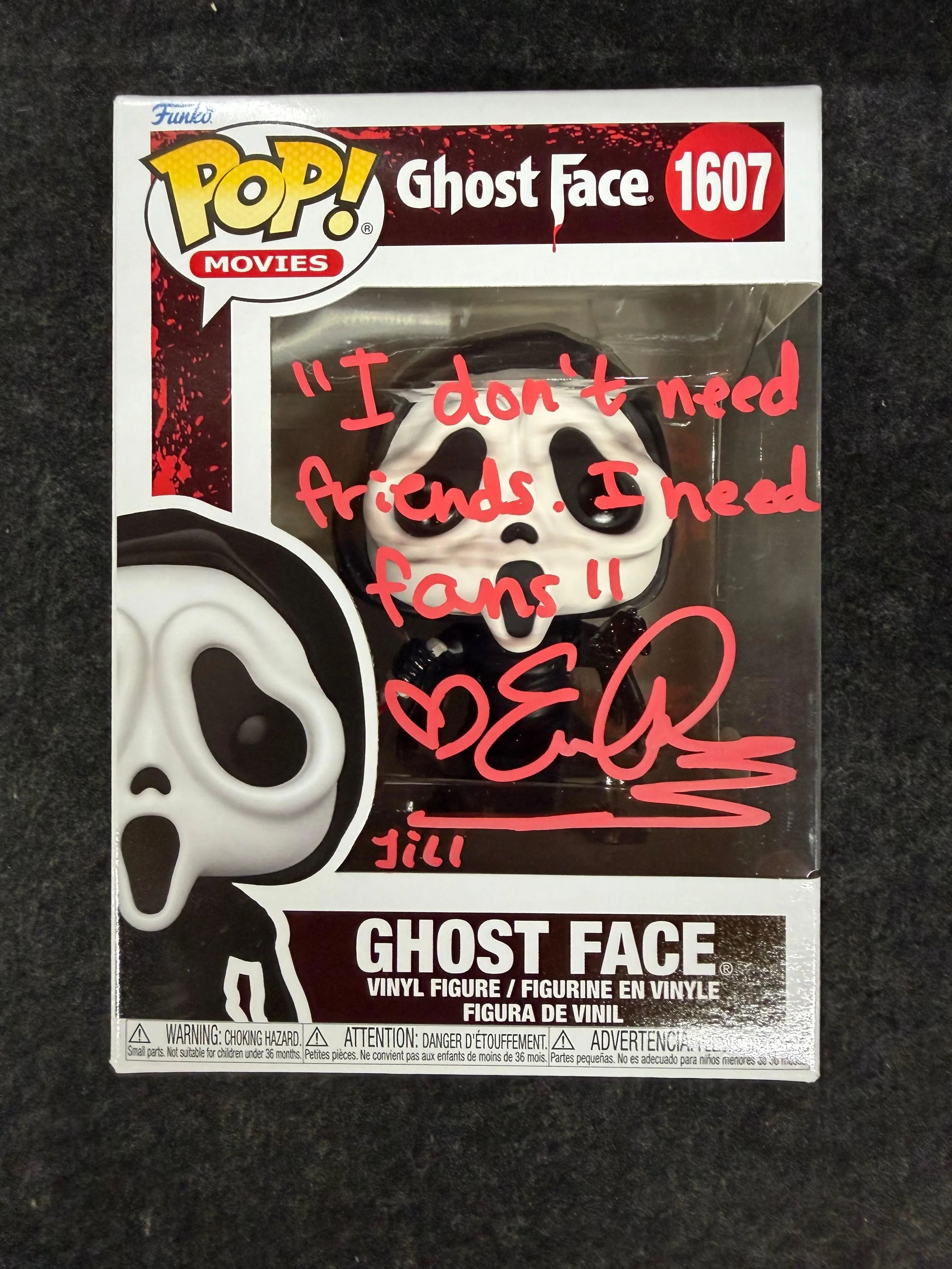Emma Roberts Signed Ghost Face #1607 Funko W QUOTE - JSA Witnessed