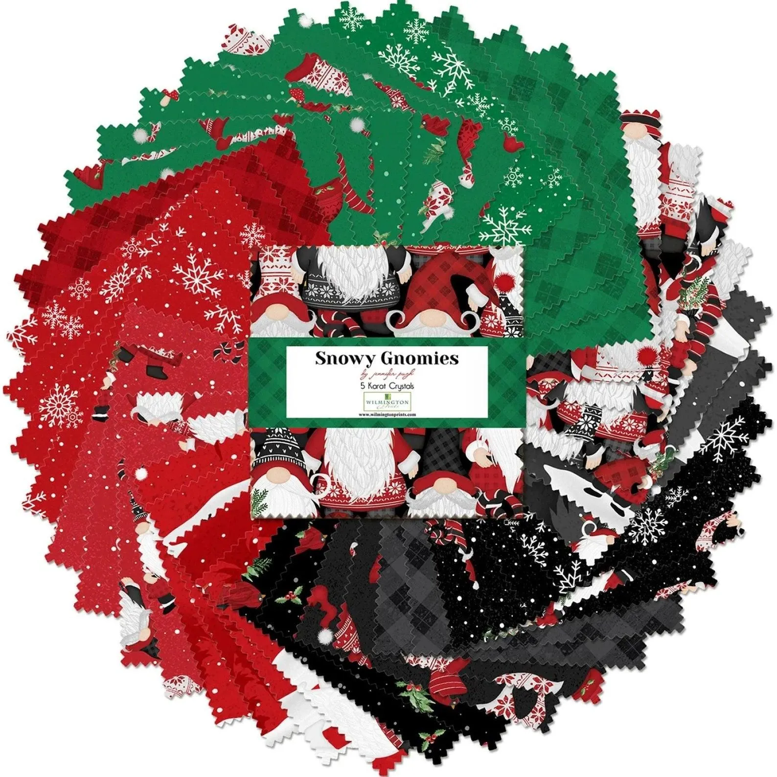 Snowy Gnomies 5 Karat Crystals: 42pc Charm Pack