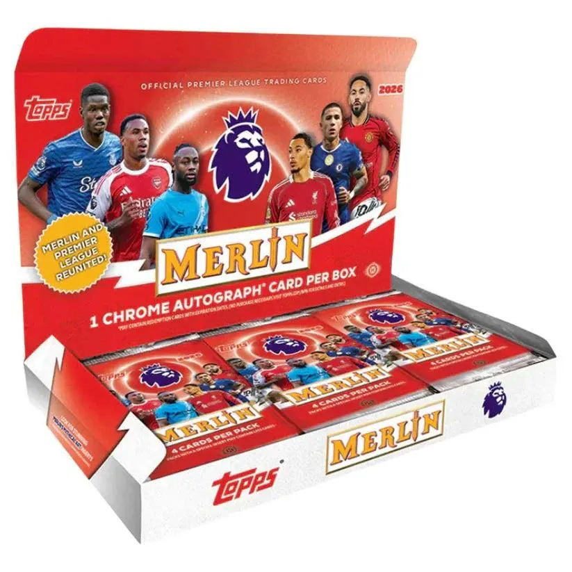 2025-26 Topps Merlin English Premier League Soccer Hobby Box